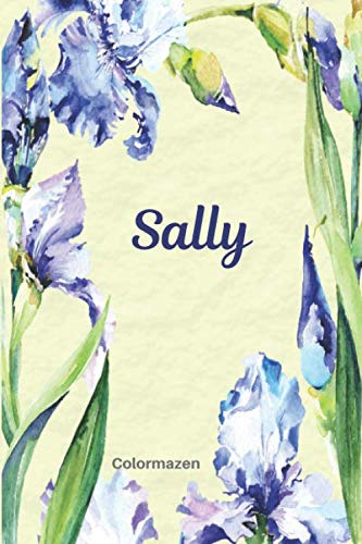 Sally: Personalised Blue Iris Notebook (Small)