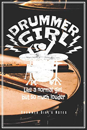 Drummer Girl - Drummer Girl's Notes: Schlagzeugerin Notizbuch Planer Tagebuch Schreibheft (Punktraster / Dot Grid, 120 Seiten, 15,2 x 22.9 cm, 6 x ... Geschenkidee Zum Geburtstag & Zu Weihna