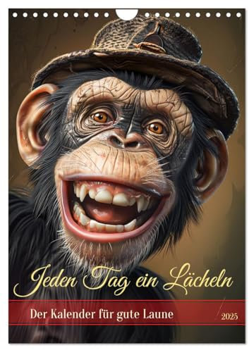 Jeden Tag ein Lächeln (Wandkalender 2025 DIN A4 hoch), CALVENDO Monatskalender: Der humorvolle Kalender für gute Laune - KI generiert (CALVENDO Spass)