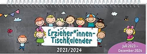 ErzieherInnen-Tischkalender 2023 / 2024: Juli 2023 – Dezember 2024 (Kalender / Planer für Kindergarten und Kita)