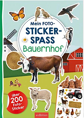 Mein Foto-Stickerspaß – Bauernhof: Über 200 Foto-Sticker | Stickerheft mit Foto-Stickern und illustrierten Szenen für Kinder ab 3 Jahren