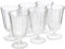 HOME 7835100 Lot de 6 verres à pied en verre Anna Eau CL25 pour décoration de table