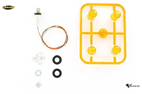 Carson 14 SMD-Rundumleuchte orange +/-5° (1), RC, Zubehör für Tamiya Trucks, Ersatzteile,Tuningteile, Modellbau, Made in Germany, 500907580, Einheitsgröße