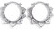 MadamLili - Silber Ohrringe KARMA - 925 Sterlingsilber - Hängend 2,5 cm - Ornamentaler Schmuck - Sehr Leicht - Handgefertigt - Exklusive Schmuckbox