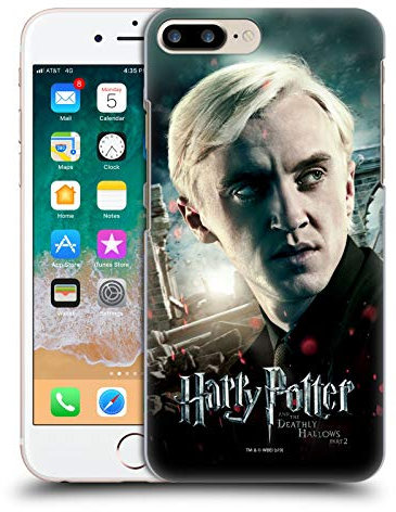 Head Case Designs Officially Licensed Harry Potter Draco Malfoy Deathly Hallows VIII Hard Back Case Compatible With Apple iPhone 7 Plus/iPhone 8 Plus
