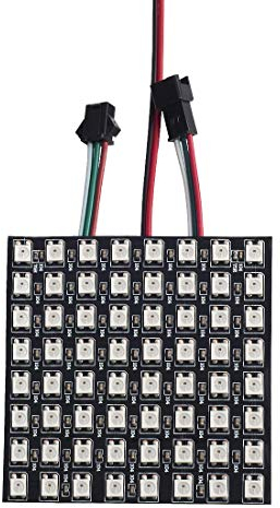 BTF-LIGHTING WS2812B ECO RGB-Legierung Drähte 5050 SMD individuell adressierbar 8×8 64 Pixel LED-Matrix Flexible FCB-Vollfarbe funktioniert mit K-1000C, SP107E usw. Steuerungen Bild Video Textanzeige