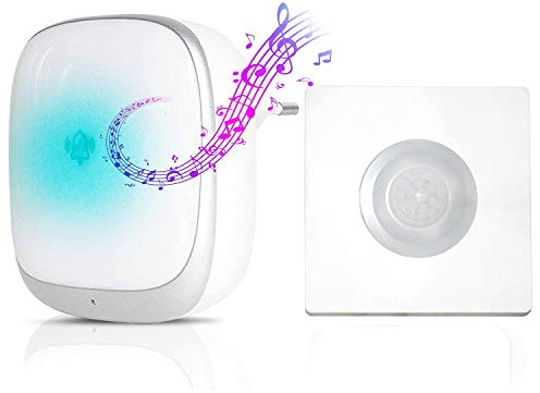 Bewegungsmelder Funk Funkklingel Kabellos Senioren 100m Shop Warnung Ladengeschäft Türglocke | Türgong