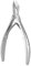 Pinze per cuticole 3 mm/4 mm/5 mm/7 mm, strumento per manicure e pedicure (5 mm)
