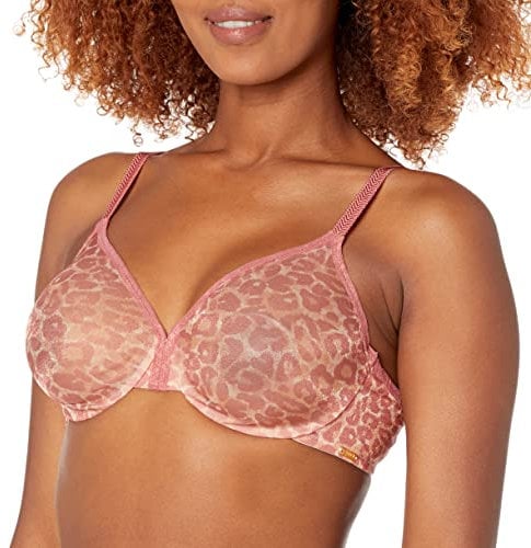 Gossard Glossies Leopard 13101-BPT Women's Blush Print Non-Padded Underwired Full Cup Bra 30D