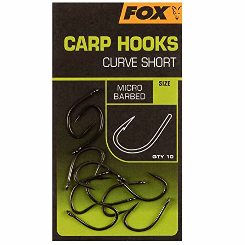Fox Carp Hooks Curve Shank Short Size 8