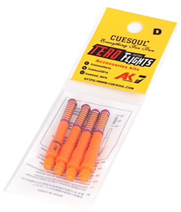 CUESOUL TERO AK7 Tiges de fléchettes à Ressort intégré télescopique, Lot de 4 pièces