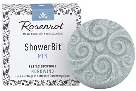 Rosenrot Festes Duschgel, Men ShowerBit, Nordwind, 60g (1)
