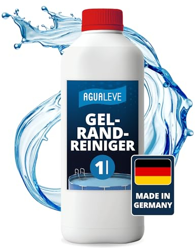 AGUALEVE® Gel-Randreiniger 1kg *NEU* | entfernt wirkungsvoll Schmutzränder am Beckenrand | für Pools, Aufstellpools, Whirlpools jeder Art und Größe | Markenqualität Made in Germany