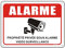 Panneau Video Surveillance Aluminium Réfléchissante 250x180mm Panneau Camera Surveillance Panneau Propriété Privée sous Vidéo Surveillance Panneau Maison Sous Vidéo Surveillance