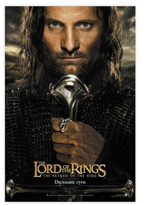 MAHWER Poster du film Le Seigneur des Anneaux Le Retour du Roi sur toile - Décoration murale pour salon, chambre à coucher - Style sans cadre - 30 x 45 cm