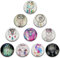 CAIRIAC Refrigerator Magnets, Acrylic Whiteboard Magnets, 10 Pack Owl Fridge Magnets, Fridge Sticker Magnetic Photo Holders for Kitchen Office Classroom