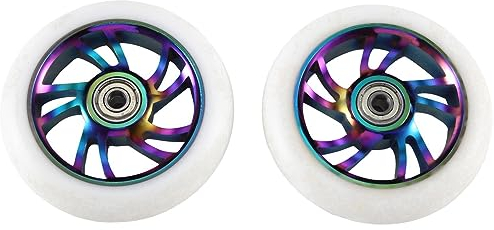 CENMEN 2 Stück 110 mm Scooter- -Aluminium, Verschleißfeste PU-Stunt-Scooter-Teile, Kick-Scooter-Zubehör