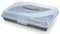 Best House | Plastic Cake Storage Box | GREY | 1 Pc | BPA Free | Cake and Pastry Carrier With Handle | Rectangular Lockable Food Containers - L 45cm x W 30cm x H 10cm, Pack of 1