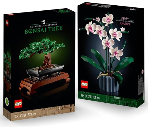 Lego Blumen 2er Set: 10281 Bonsai Baum & 10311 Orchidee | Botanical Collection | Icons
