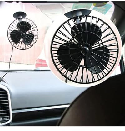 Ventilación para Coche Ventilador Coche Giratorio 360 Enfriador Aire Un Solo Cabezal para Autobús 1 Ud Ventilador de Coche