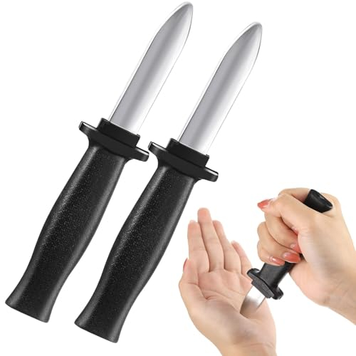 2 Pcs Couteaux Télescopiques en Plastique, Jouet à Lame en Plastique, Couteaux à Farces Délicates, Couteau à Poignard Disparaissant, Poignards Disparaissants pour d'halloween Trucs de Magie Party