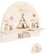 Bärenfreunde® - Personalisiertes Tonie Regal für Kinderzimmer - Magnetisches Toniebox Regal für Toniebox & Figuren mit abgerundeten Ecken & Kanten (Zelt Tiere)