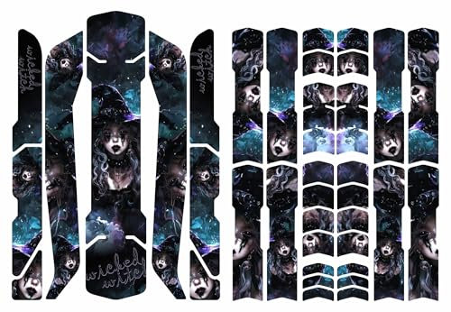 BIKE-label Aufkleber Dekosticker Fahrrad Hexe Witch Tuning Set Rahmen E-Bike Roller X400148VA