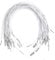 JJUNW Elastische Schnüre mit Metall Enden, 30 Stück Elastische Widerhaken Cord, Stretch Runde Schnur mit Metall Widerhaken Verschluss Maske Lanyard für Maske Machen Buch Bindung DIY Party Hut Menüs