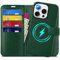 TUCCH Case for iPhone 16 Pro (6.3) 2024, [2 in 1] Removable Wallet Folding Flip Cover with[RFID Blocking][Wireless Charging][Card Holders] Detachable Magnetic Shockproof PU Leather Folio, Dark Green