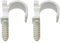 Dipra 92164 Collier de Fixation Simple pour Tube PER, diamètre 16mm (lot de 20 pièces) Blanc