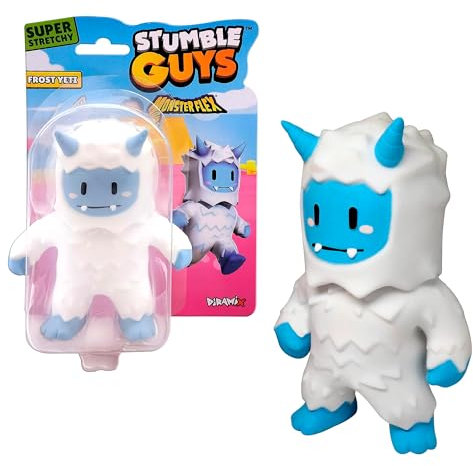 Bizak Monsterflex Stumple Guys, Videospiel, Frost Yeti, super dehnbar und elastisch, 15 cm, 16 Modelle zum Sammeln, für Erwachsene und Kinder ab 4 Jahren (64390006-16)
