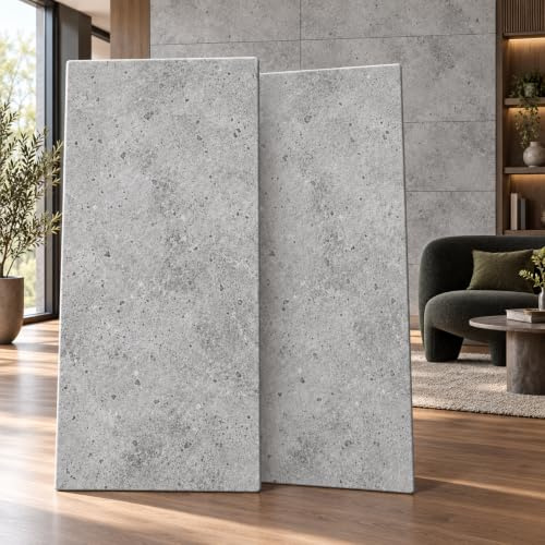 Polystyrol Paneele, Deckenpaneele XL Wandpaneele, Dekoren, Styropor Betonlook Imitat Decken - Wandverkleidung, 3mm dick - 100x50cm 36m² - 72 Stück