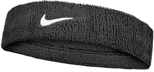 Nike Unisex Swoosh Classic He Schweißband Stirnband Herren, Black/White, One Size
