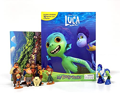 Disney / Pixar Luca My Busy Books - Storybook, 10 figurines, playmat