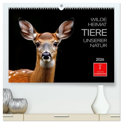 Wilde Heimat - Tiere unserer Natur (hochwertiger Premium Wandkalender 2026 DIN A2 quer), Kunstdruck in Hochglanz: Die geheimnisvolle Welt der Waldtiere kunstvoll festgehalten. (CALVENDO Tiere)