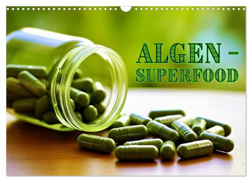 Algen - Superfood (Wandkalender 2026 DIN A3 quer), CALVENDO Monatskalender: Algen: Die grüne Powerquelle für deine Gesundheit! (CALVENDO Gesundheit)