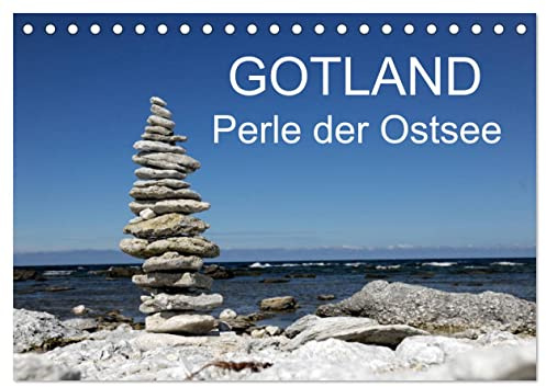Gotland - Perle der Ostsee (Tischkalender 2026 DIN A5 quer), CALVENDO Monatskalender: Die Küsten von Gotland mit Raukenformationen. (CALVENDO Natur)