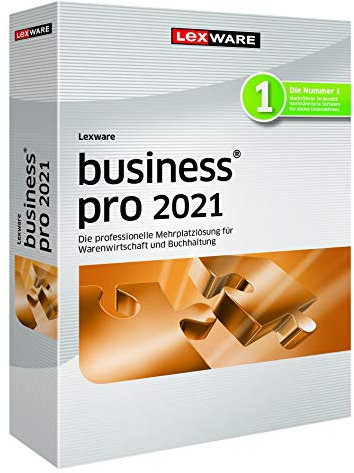 Lexware business pro 2021 Minibox (Jahreslizenz)|für die Verwaltung mehrerer Firmen dank 3 Arbeitsplätzen|Kompatibel mit Windows 8.1 oder aktueller|Pro|3|1 Jahr|PC|Disc