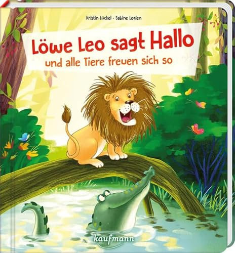 Löwe Leo sagt Hallo und alle Tiere freuen sich so