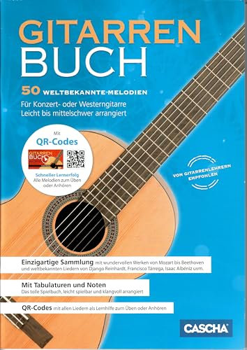 Gitarren Buch - 50 Weltbekannte Melodien