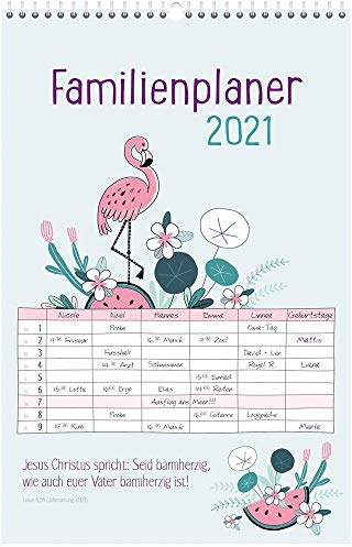 Familienplaner 2021: Jesus Christus spricht: Seid barmherzig, wie auch euer Vater barmherzig ist!