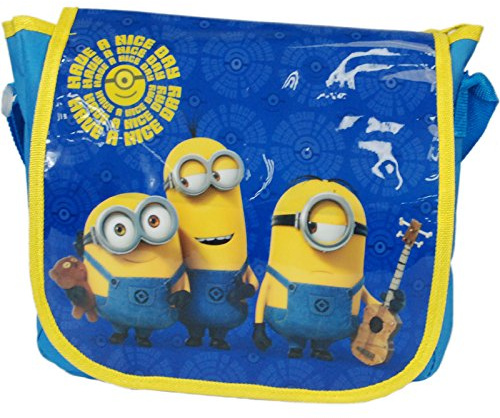 Kids Childrens Disney Pixar Nickelodeon TV Film Character Messenger Satchel Backpack Bags (Minions)