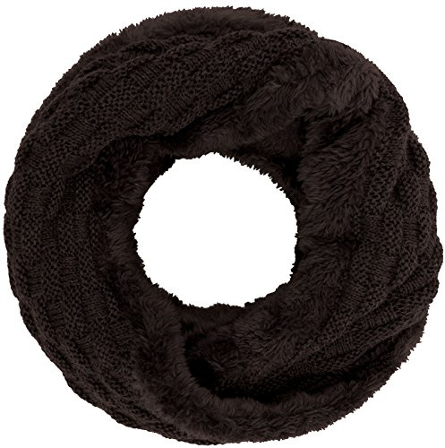 Compagno Winter Loop-Schal Damen Gefüttert Strick-Schal