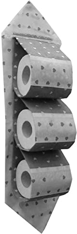 Russo Tessuti Portarotolo Carta Igienica Bagno Cuori Pois Merletto Vari Colori-Variante 2