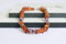 Bernsteinkette für Hunde aus Roh Baltischer Bernstein mit Amethyst verziert Halsband (65-70 cm)