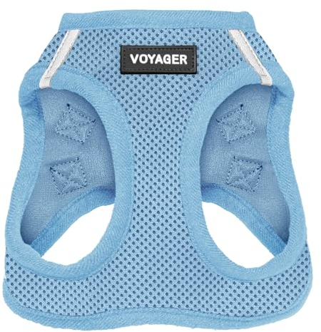 Voyager Step-In Air-Hundegeschirr – Allwetter-Mesh-Weste für kleine und mittelgroße Hunde von Best Pet Supplies – Geschirr (Babyblau), XXS, 207-BBW-XXS