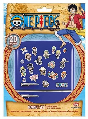 One Piece 20-teiliges Magnete-Set (Chibi Design) Kühlschrankmagnete - Offizielles Lizenzprodukt, Cranberry