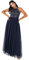 Maya Deluxe Damen Abendkleid Pailletten Cocktailkleid Damen Tüllkleid Kleid Nackenband Abendkleid Elegant für Hochzeit Bridesmaid Dress, Navy, 40 EU