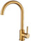 VALAZ Robinet Cuisine Evier | Robinet Mitigeur 360° Swivel, Haute Pression, Economie d'Eau | Installation Facile et Rapide | Laiton, Acier Inoxydable, Doré Brossé, Série Misisipi