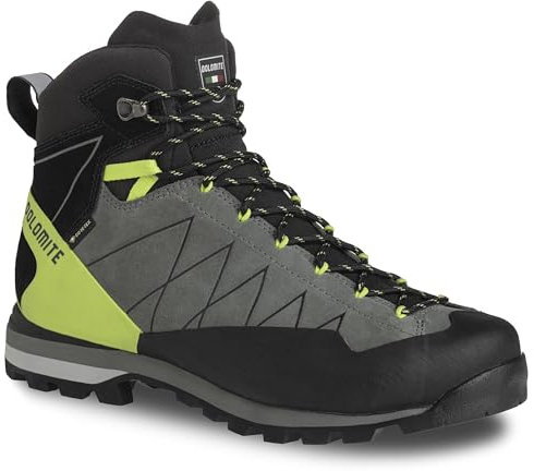 Dolomite Stivali Crodarossa Hi GTX, Mocassino Uomo, Silver Green Lime Green, 44 EU